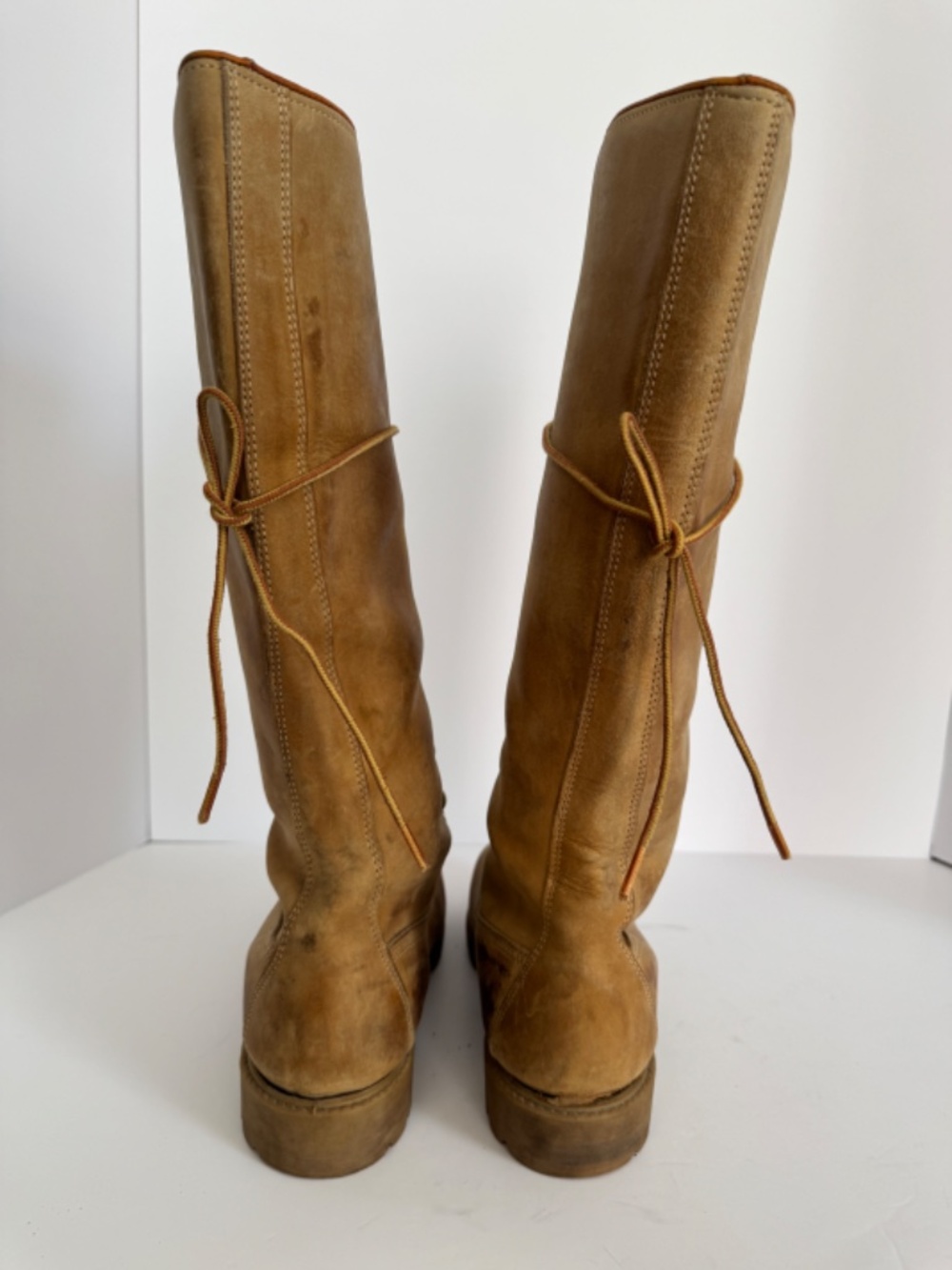 Rare Vintage 1990’s Timberland Knee High Leather Boots size 8 - Picture 5 of 15